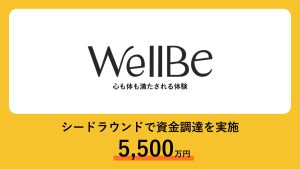 WellBe 資金調達のメインビジュアル